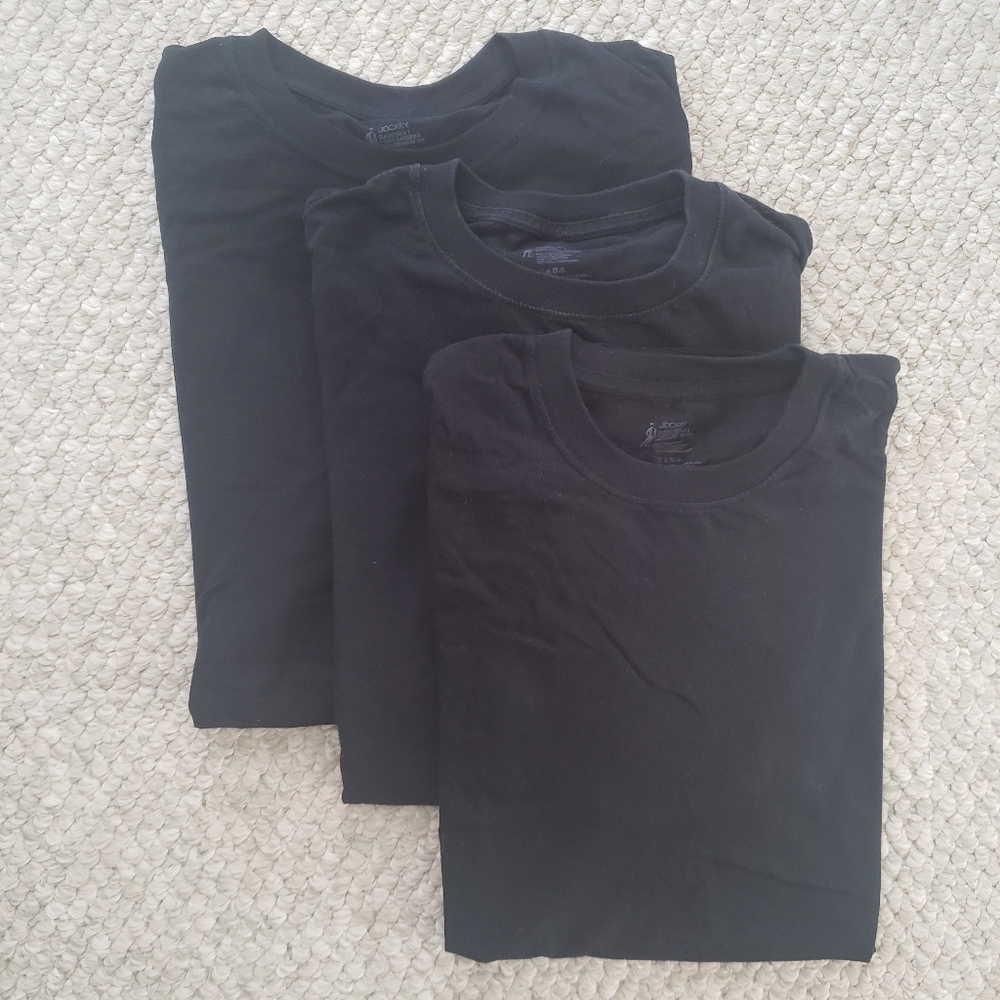 Mens 3 Pack Bundle Black Short Sleeve